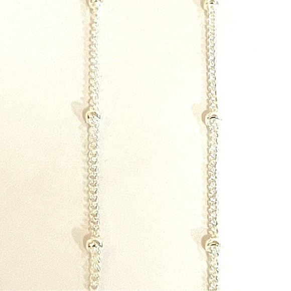 Delicate 925 Sterling Silver Chain with small Satellite Balls - Picture 4 of 8